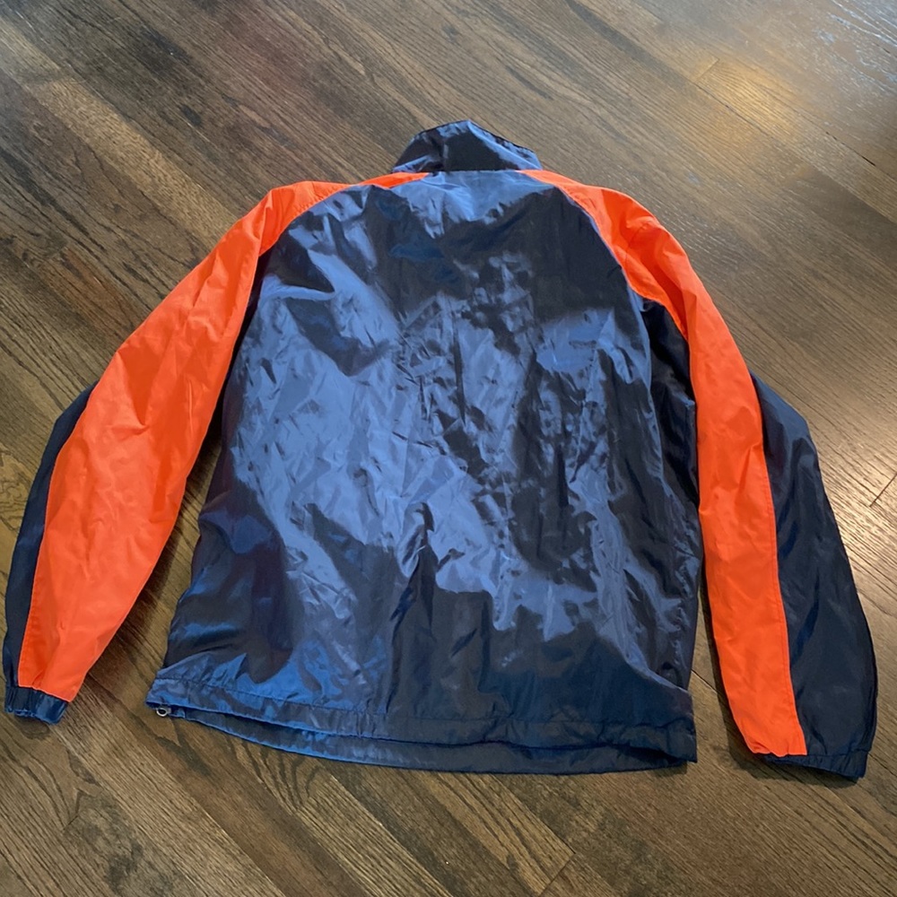 MLB Detroit Tigers Navy and Orange Windbreaker Pullover - Picture 7 of 7